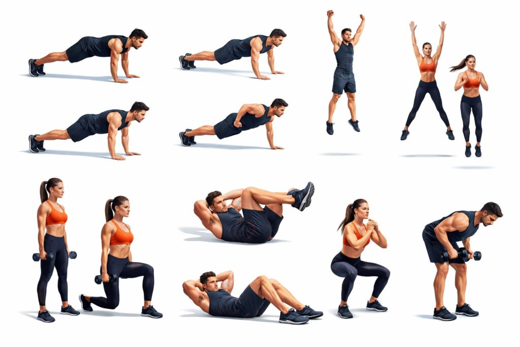 Fat loss workout steps diagram for belly fat