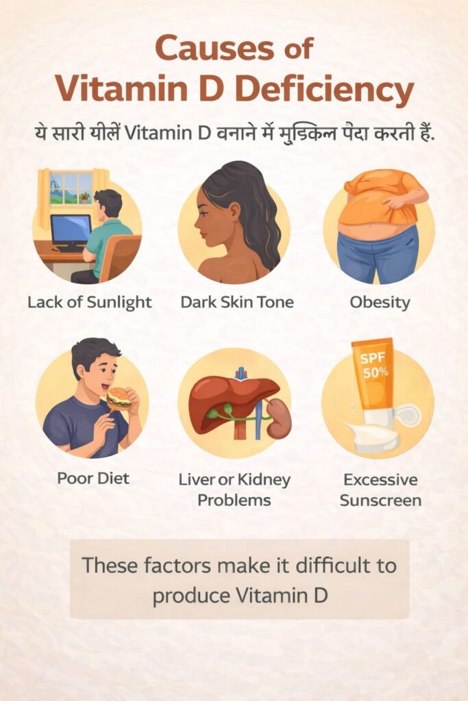 Causes of Vitamin D Deficiency