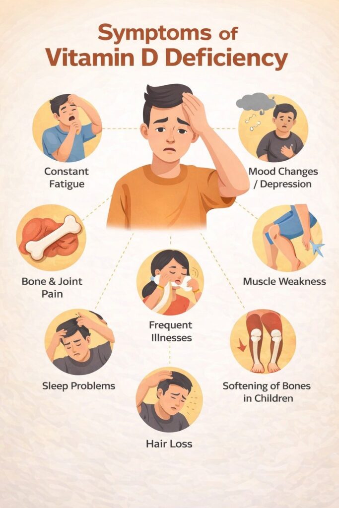 Symptoms of Vitamin D Deficiency