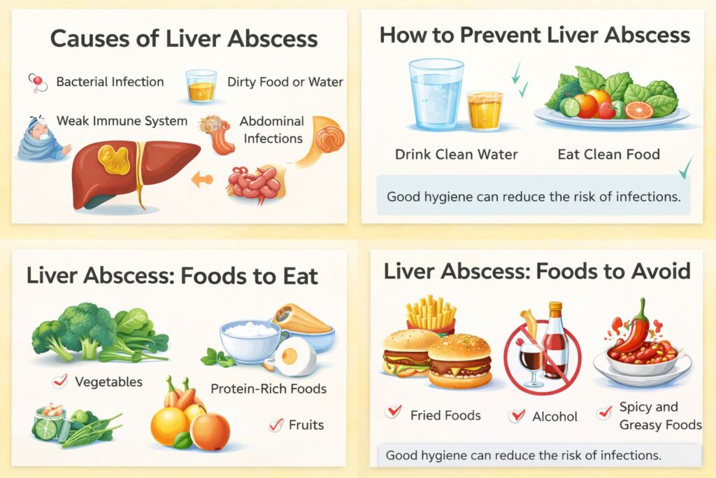 liver abscess food to eat digram