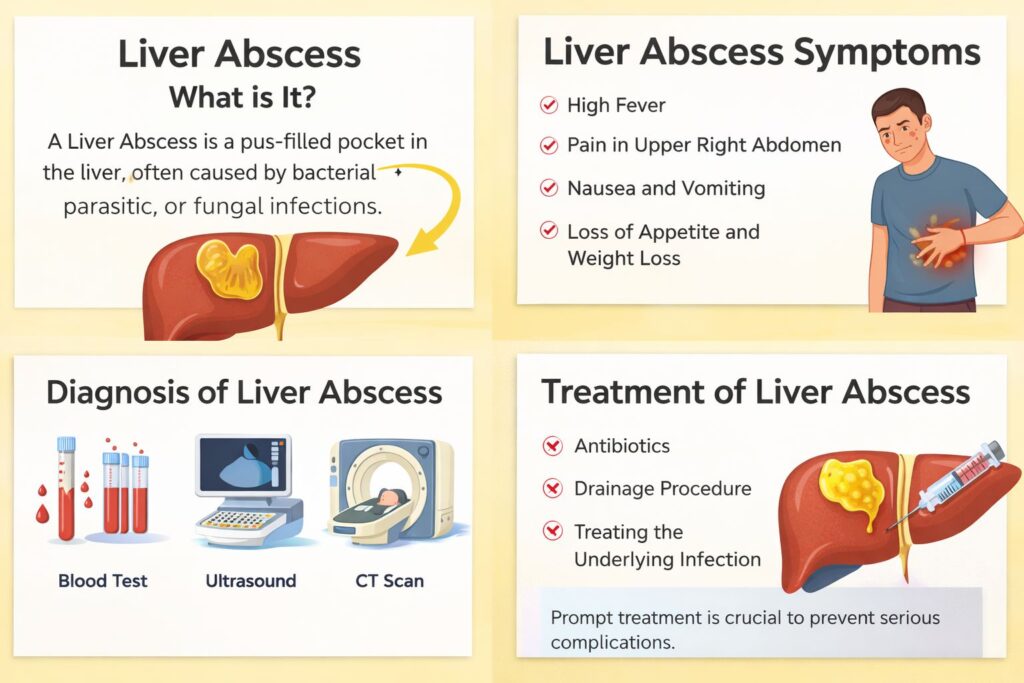 Liver abscess symptoms image